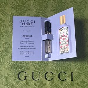 Gucci Flora Bouquet Perfume Sample with Floral Design